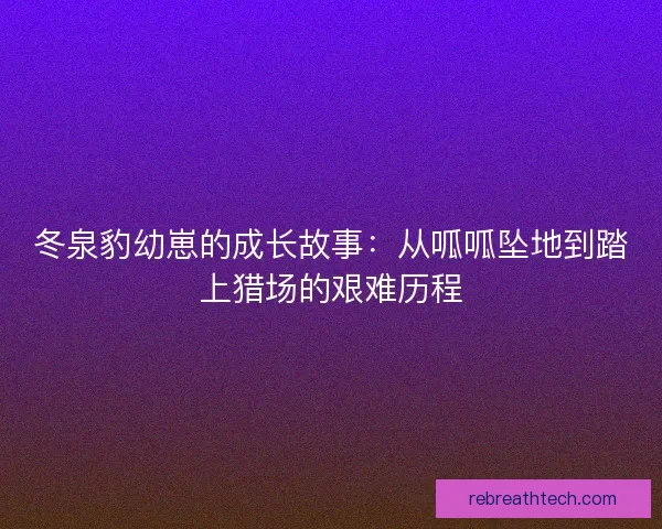 冬泉豹幼崽的成长故事：从呱呱坠地到踏上猎场的艰难历程